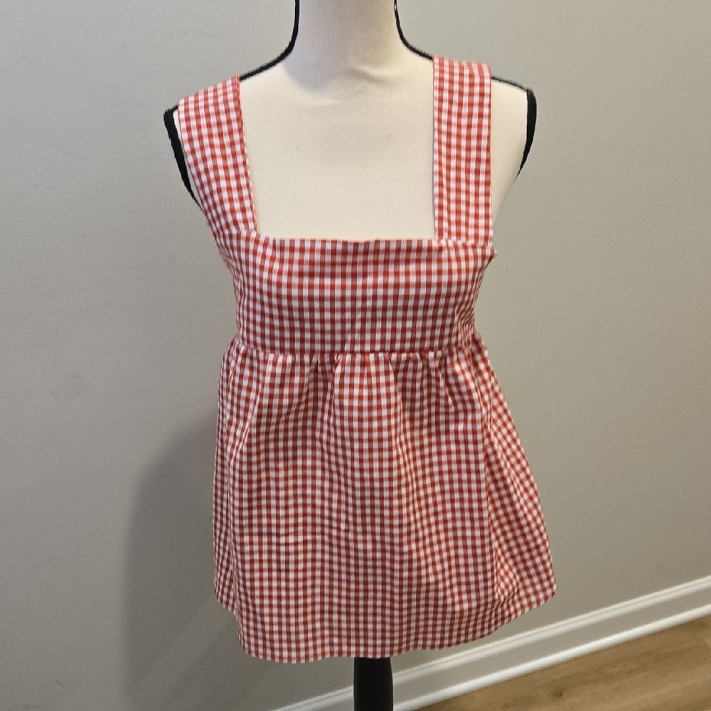 SHEIN Red Gingham Top